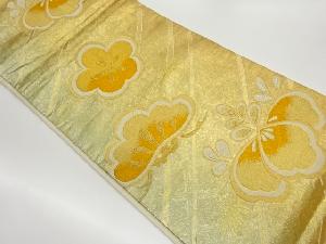 松竹梅模様織出し袋帯